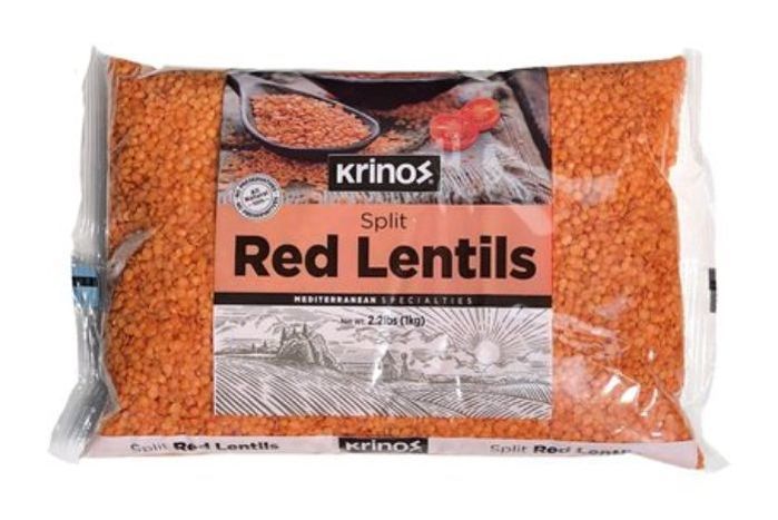 Krinos Red Lentils - 1 Kilogram