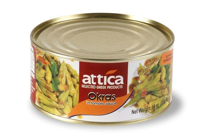 Attica Okras In Tomato Sauce - 10 Ounces