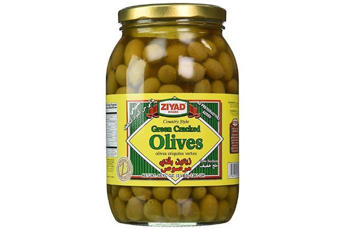 Balady Green Cracked Olive - 48 Ounces