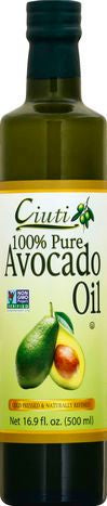 Ciuti Avocado Oil, 100% Pure - 16.9 Fluid Ounces