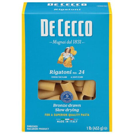 De Cecco Rigatoni, No. 24 - 1 Pound