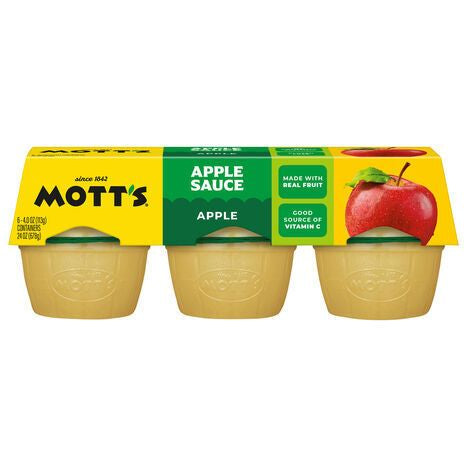 Mott's Apple Sauce - 6 x 4 Ounces