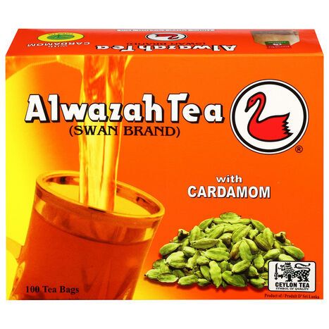 Alwazah Tea Tea, with Cardamom, Tea Bags - 100 Tea Bags