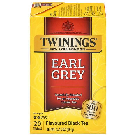 Twinings Tea Bags Earl Grey Black Tea - 20 Bags