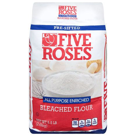 Five Roses Bleached Flour, All Purpose Enriched, Pre-Sifted - 5.5 Pounds