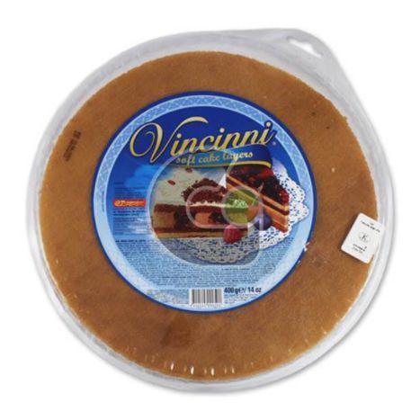 Vincinni Round Soft Cake Layers Vanilla  - 400 Grams