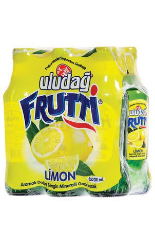 Uludag Lemon Flavored 200 Milliliters Mineral Water - 6 Pack