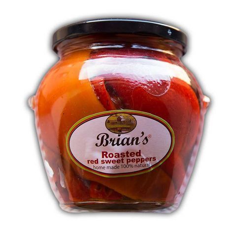 Brian's Roasted Red Sweet Peppers - 550 Grams