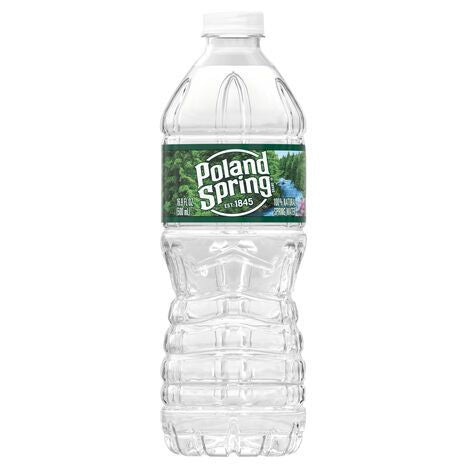 Poland Spring 100% Natural Spring Water - 16.9 Fluid Ounces