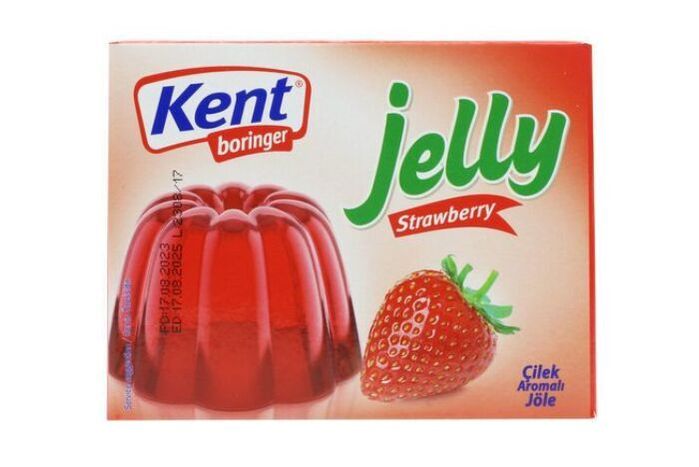Kent Boringer Strawberry Jelly Powder - 85 Grams