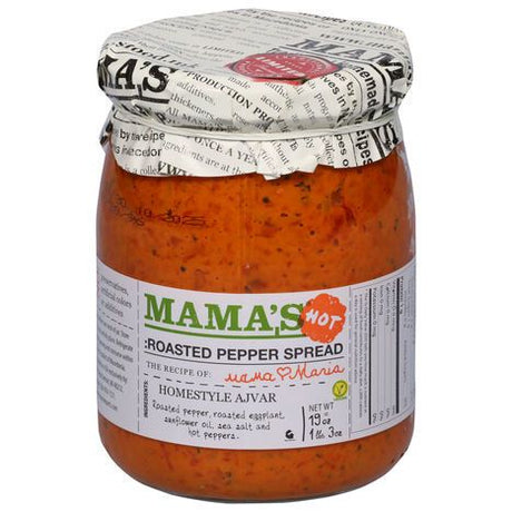 Mama's Roasted Pepper Spread, Homestyle Ajvar, Hot - 19 Ounces