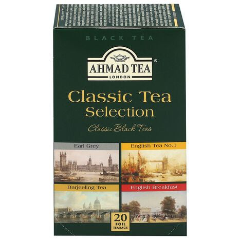 Ahmad Tea Tea Bags Classic Tea Selection Assorted Black Tea - 20 x 2 Gram Bags