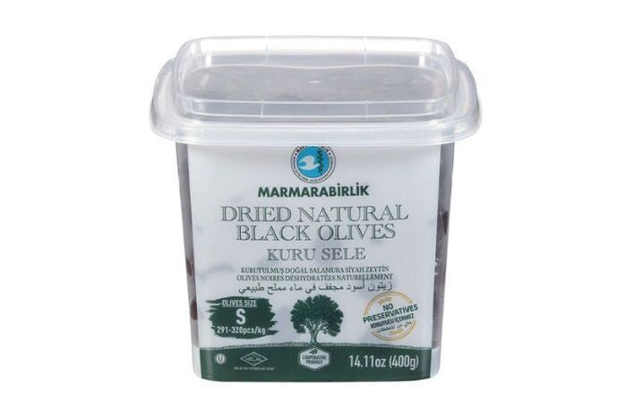 Marmarabirlik Olives, Black, Dried, Natural, Small - 14.11 Ounces