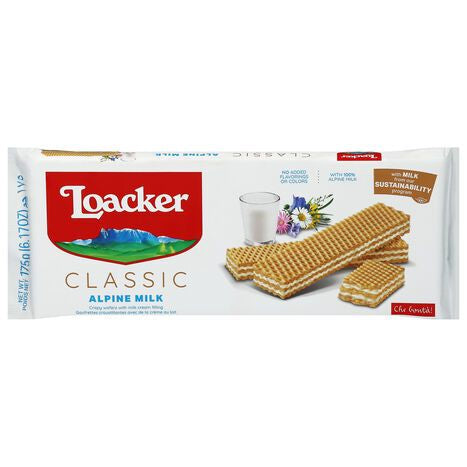 Loacker Classic Alpine Milk Wafers - 175 Grams