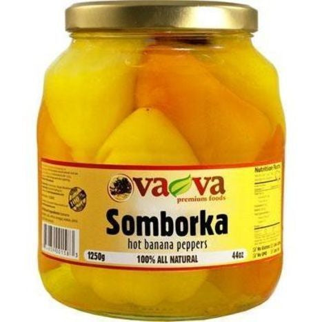 Vava Somborka Hot Banana Peppers - 1850 Grams