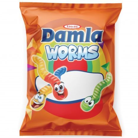 Damla Worms Gummies - 80 Grams