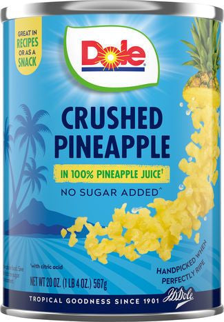 Dole Pineapple, Crushed - 20 Ounces