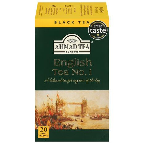 Ahmad Tea Tea Bags English Tea No. 1 Black Tea - 20 x 2 Gram Bags