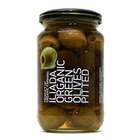 Iliada Pitted Organic Green Olives - 13 Ounces