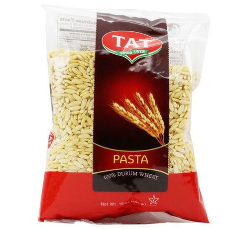 Tat Pasta barley-shaped durum wheat pasta, 454 g (16 oz) bag