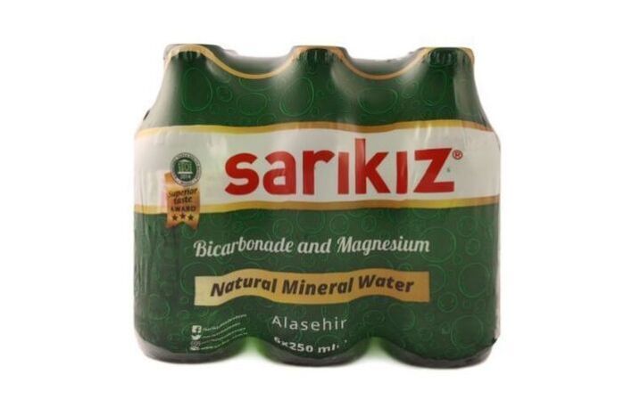 Sarikiz Bicarbonate and Magnesium Natural Mineral Water - 250 Milliliters