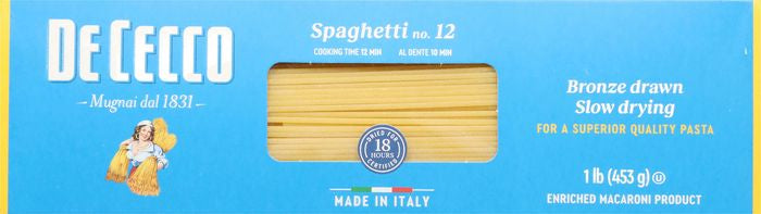 De Cecco Spaghetti, No. 12 - 1 Pound