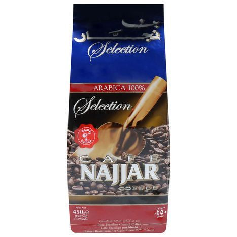 Cafe Najjar Coffee, Ground, Pure Brazilian - 450 Grams