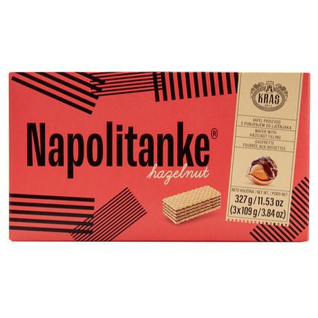 Kras Napolitanke Hazelnut Wafer - 327 Grams