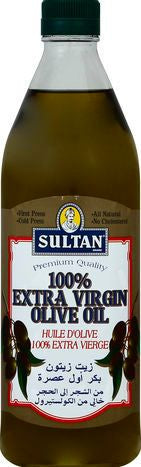 Sultan Olive Oil, 100% Extra Virgin - 33.8 Fluid Ounces