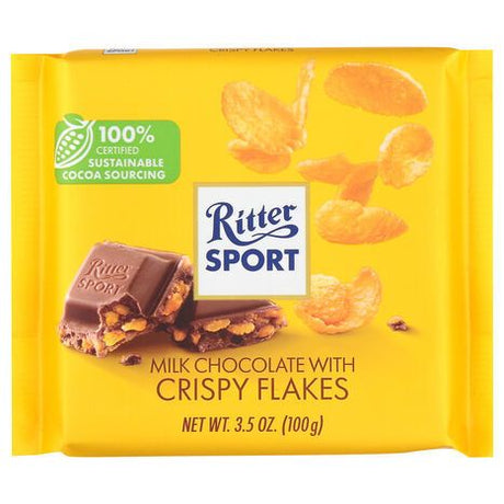 Ritter Sport Milk Chocolate with Crispy Flakes - 3.5 Ounces