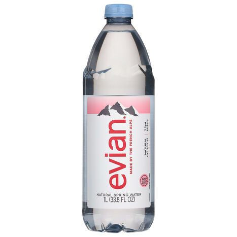 Evian Natural Spring Water - 1 Liter