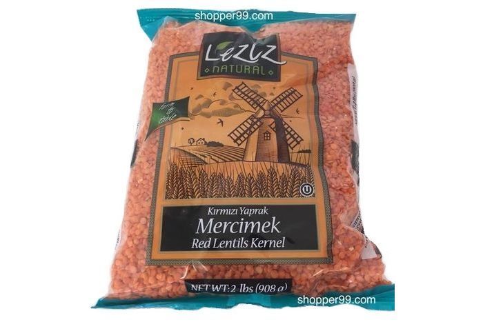 Leziz Natural Red Lentils - 1000 Grams