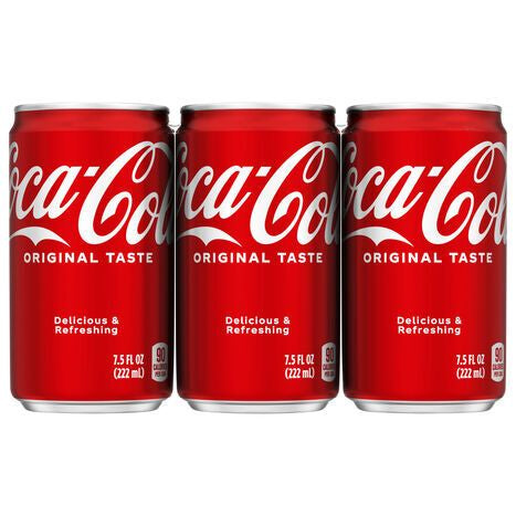 Coca-Cola Cola - 6 x 7.5 Fluid Ounces