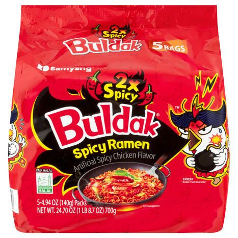 Samyang Spicy Chicken Flavor Ramen - 5 x 4.94 Ounces