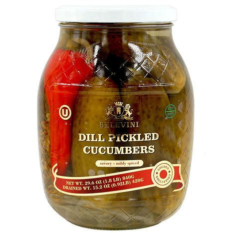 Belevini Dill Pickled Cucumbers - 29.6 Ounces
