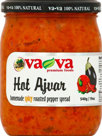Va Va Spread, Homemade Spicy Roasted Pepper, Hot Ajvar - 19 Ounces