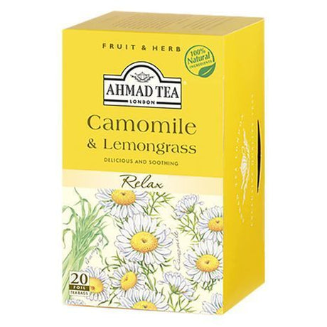 Ahmad Tea, Relax, Chamomile and Lemongrass  - 20 Tea Bags