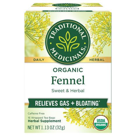 Traditional Medicinals Herbal Supplement, Organic, Fennel, Tea Bags - 16 Tea Bags