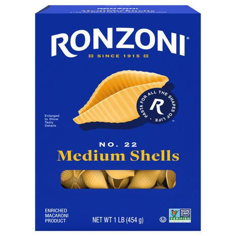Ronzoni Medium Shells, No.22 - 1 Pound
