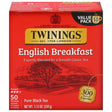 Twinings Pure Tea Bags English Breakfast Black Tea Value Pack - 50 Tea Bags