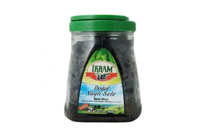 Ikram Sele Black Olives - 1000 Grams
