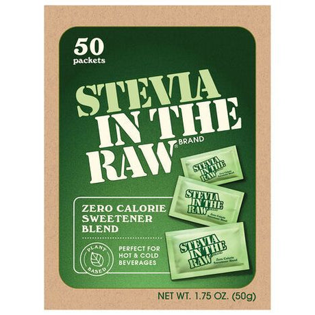 Stevia in the Raw Zero Calorie Sweetener Blend - 50 Packets