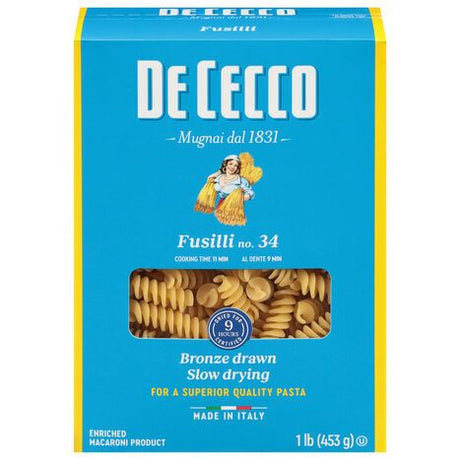 De Cecco Fusilli, No. 34 - 1 Pound