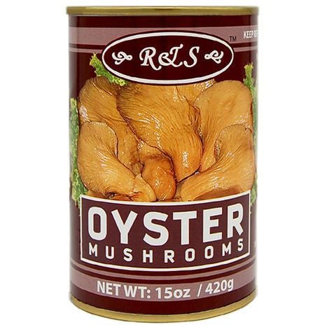 R&S Oyster Mushrooms In Brine - 15 Ounces