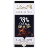 Lindt 78% Cocoa Robust Cocoa Flavor Dark Chocolate - 3.5 Ounces