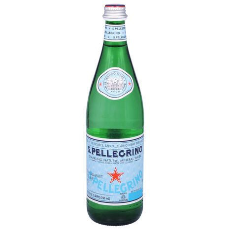 S.Pellegrino Mineral Water, Sparkling, Natural - 25.3 Fluid Ounces