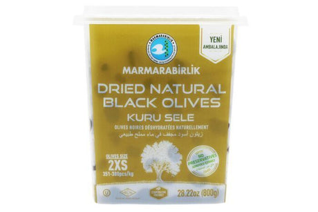 Marmarabirlik Dried Natural Black Olives 2XS - 800 Grams