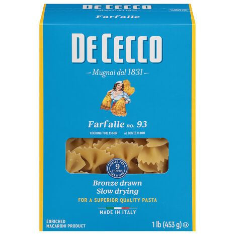 De Cecco Farfalle, No. 93 - 1 Pound
