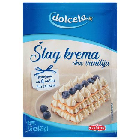 Podravka Whipped Topping, Vanilla - 1.6 Ounces