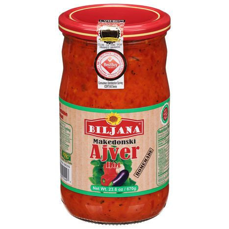 Biljana Vegetable Spread, Hot, Makedonski - 23.6 Ounces